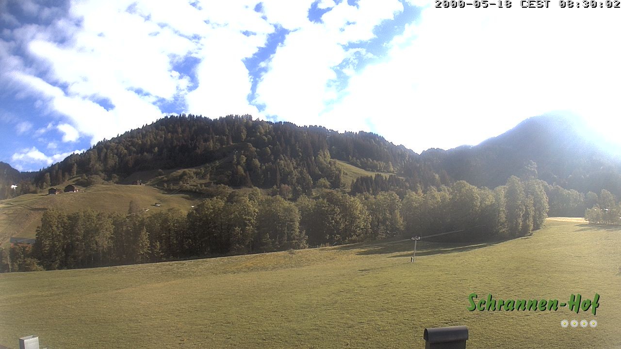 Archiv Foto Webcam Schoppernau: Schrannen-Hof