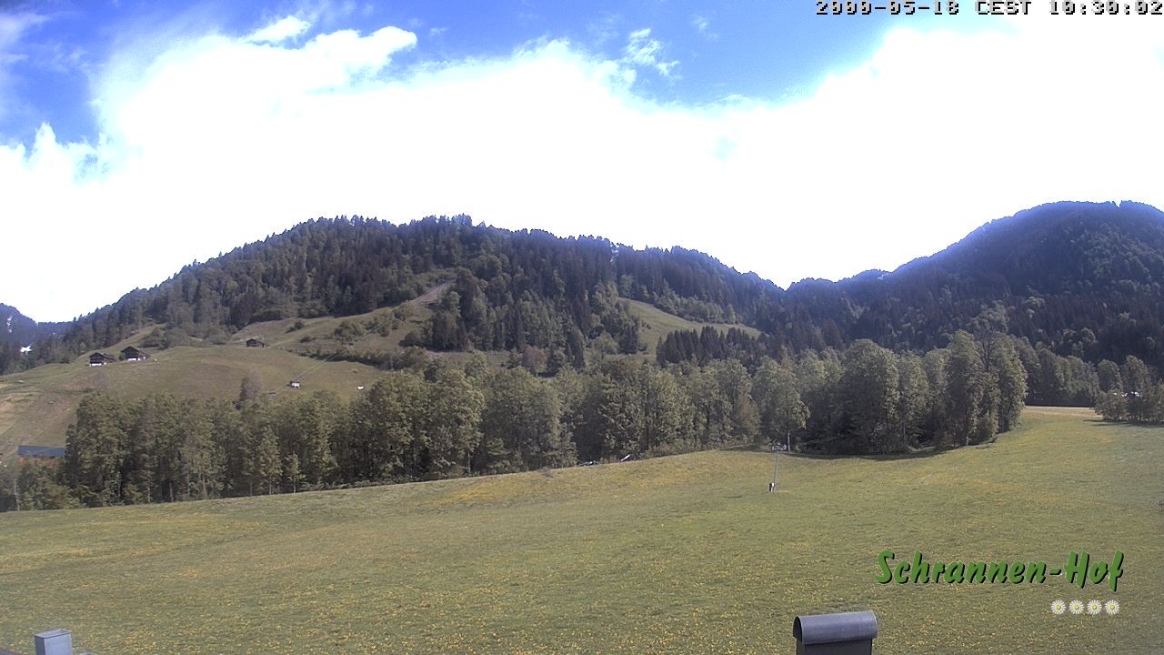Archiv Foto Webcam Schoppernau: Schrannen-Hof