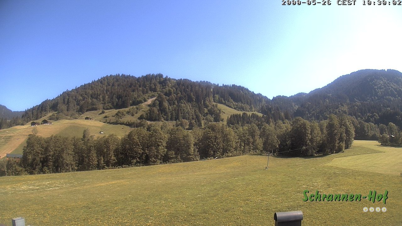 Archiv Foto Webcam Schoppernau: Schrannen-Hof