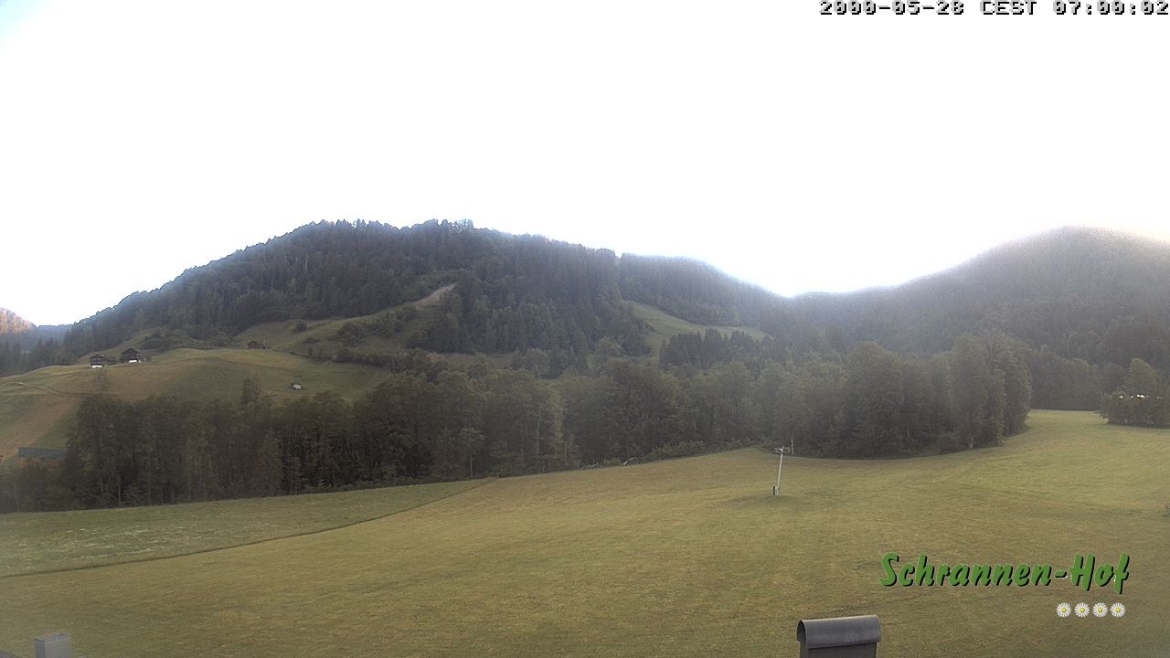 Archived image Webcam Mt. Diedamskopf - Schrannen-Hof