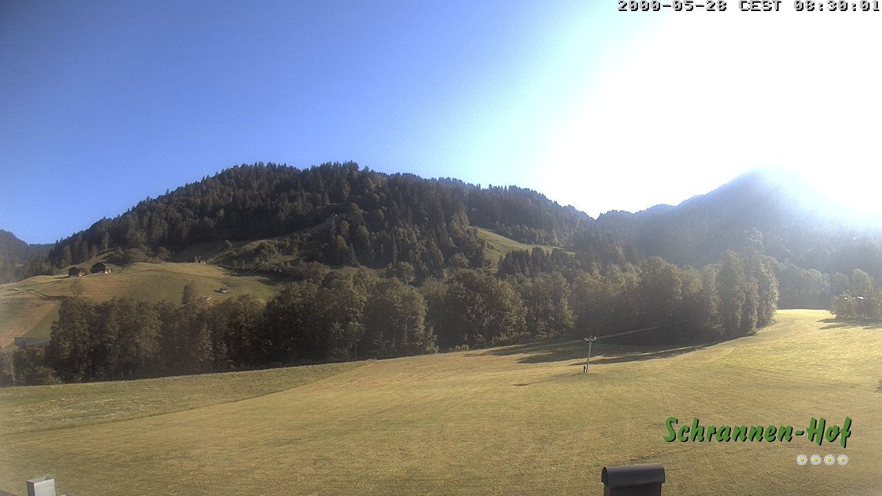 Archived image Webcam Mt. Diedamskopf - Schrannen-Hof