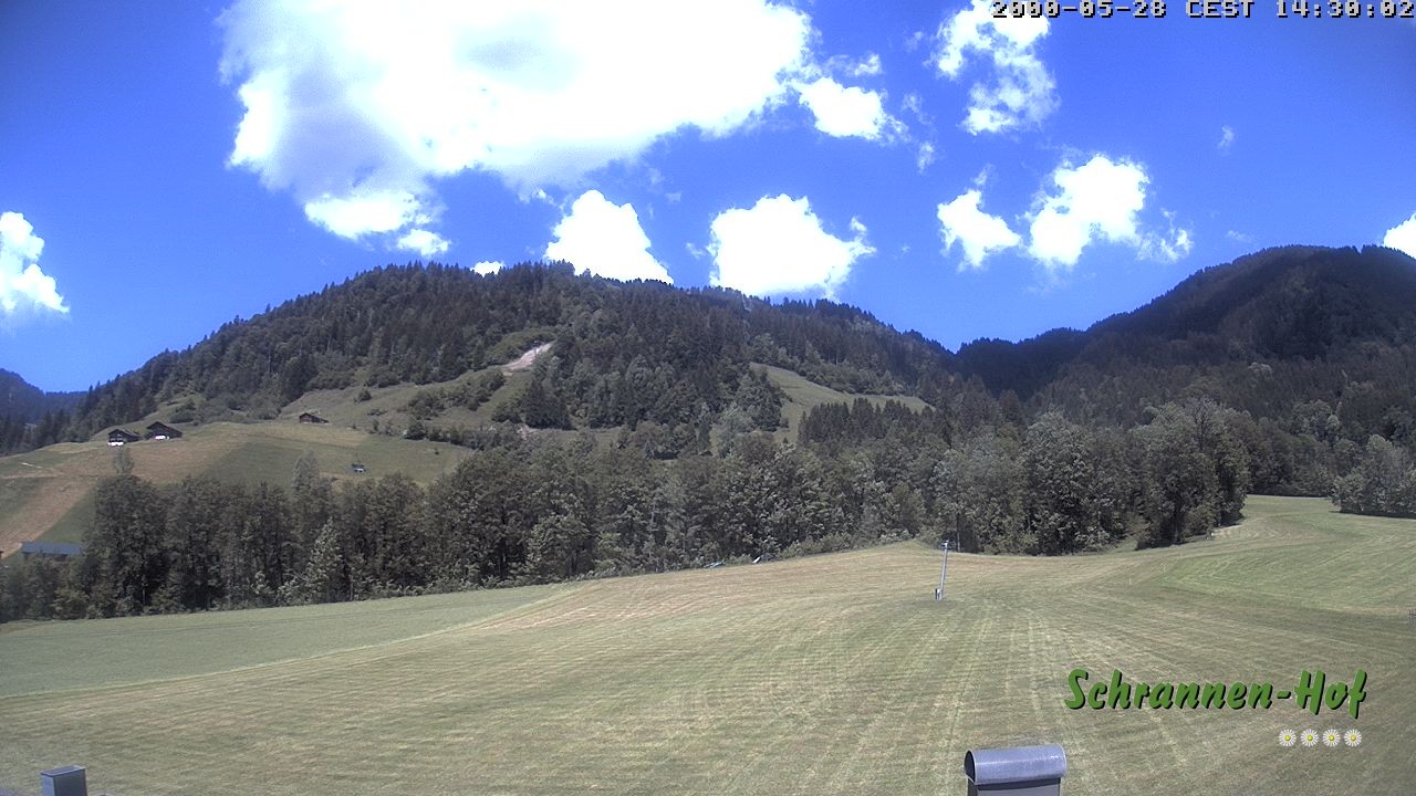 Archived image Webcam Mt. Diedamskopf - Schrannen-Hof