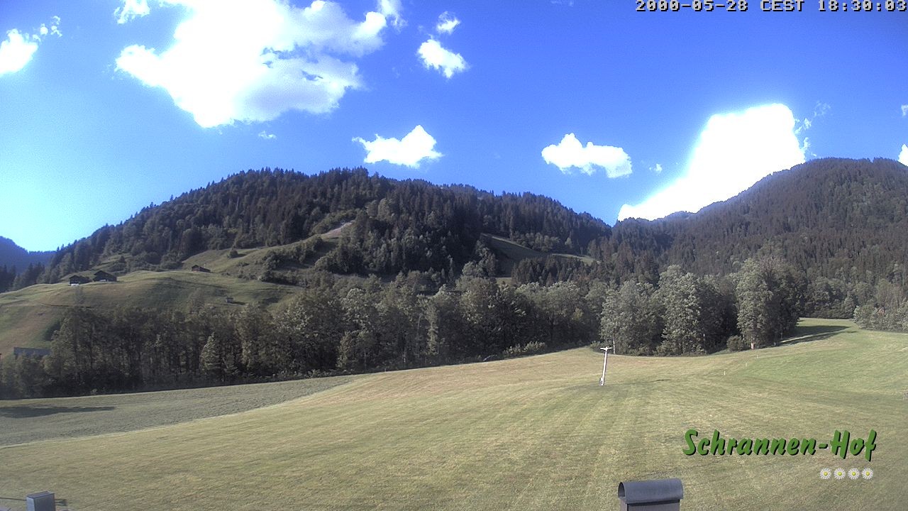 Archived image Webcam Mt. Diedamskopf - Schrannen-Hof
