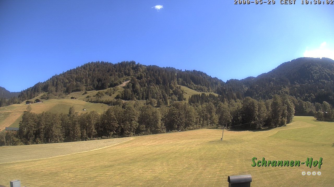 Archiv Foto Webcam Schoppernau: Schrannen-Hof