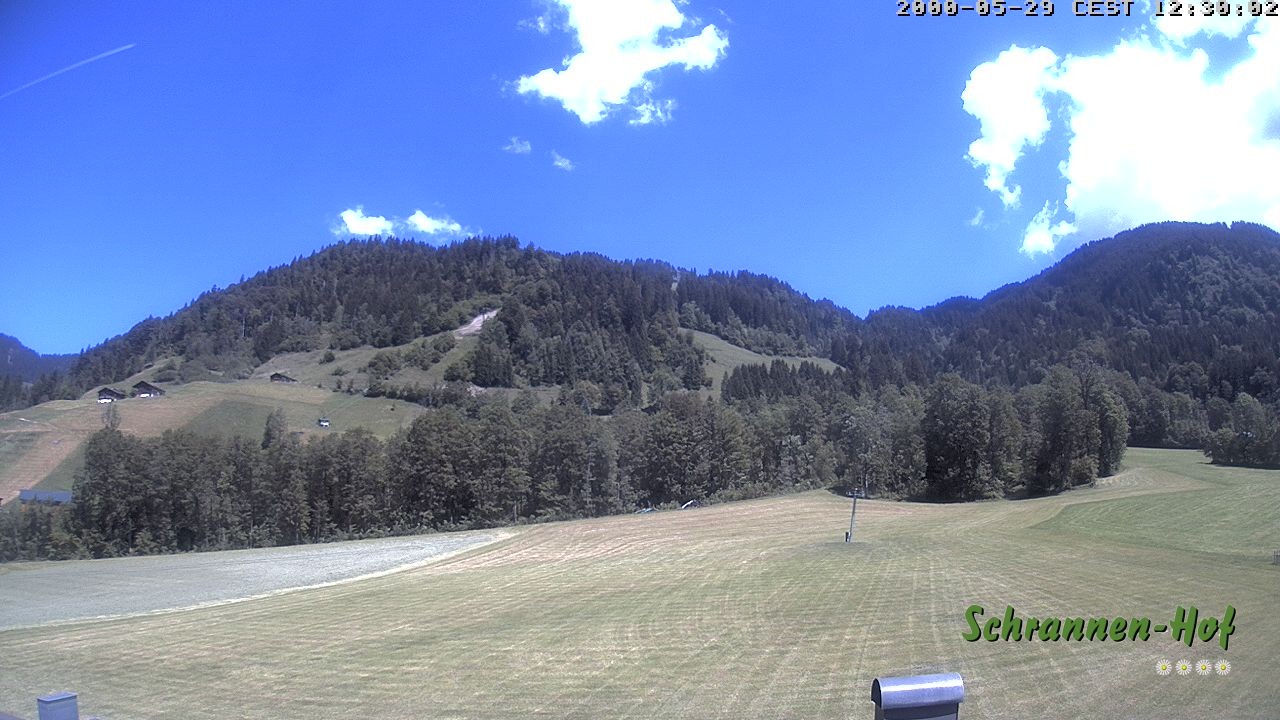Archiv Foto Webcam Schoppernau: Schrannen-Hof