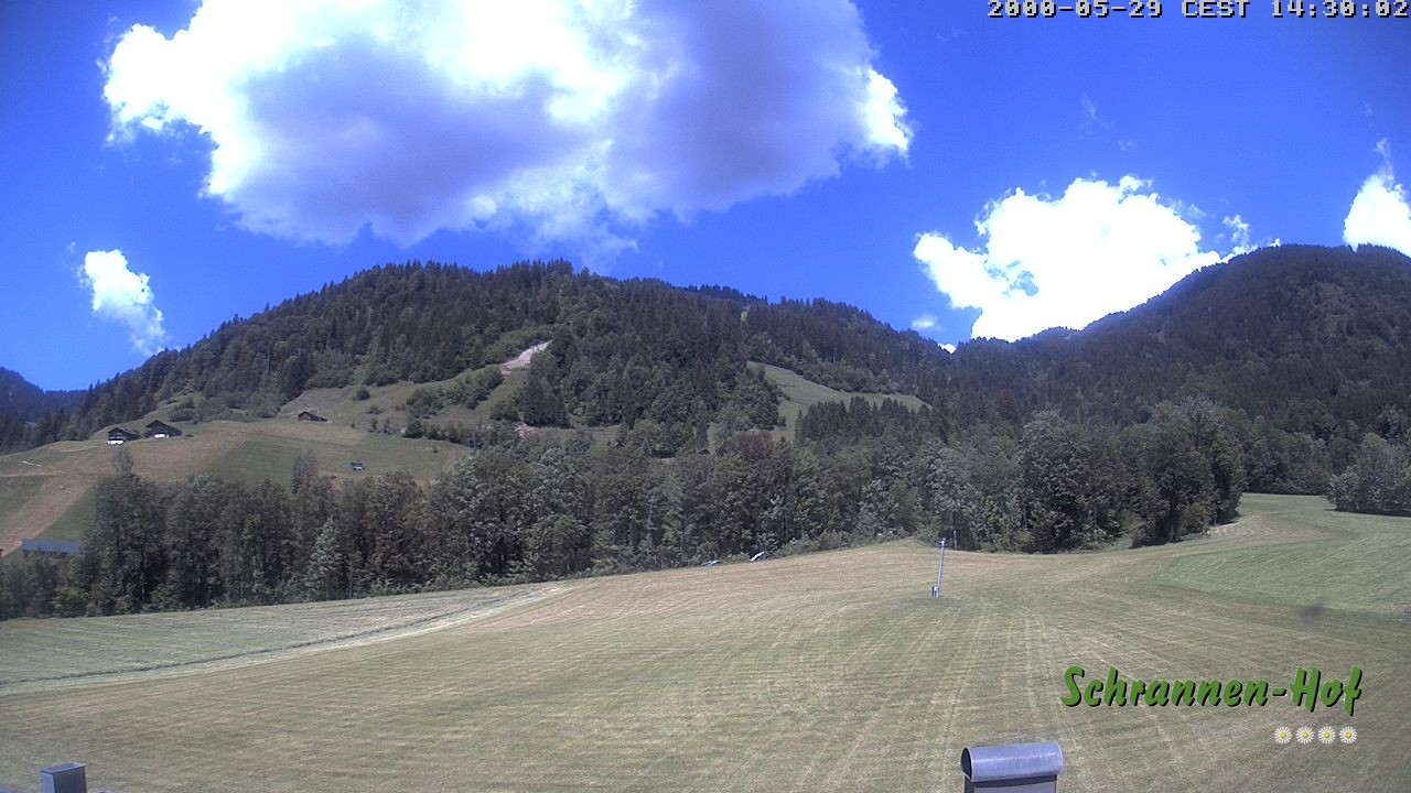 Archiv Foto Webcam Schoppernau: Schrannen-Hof