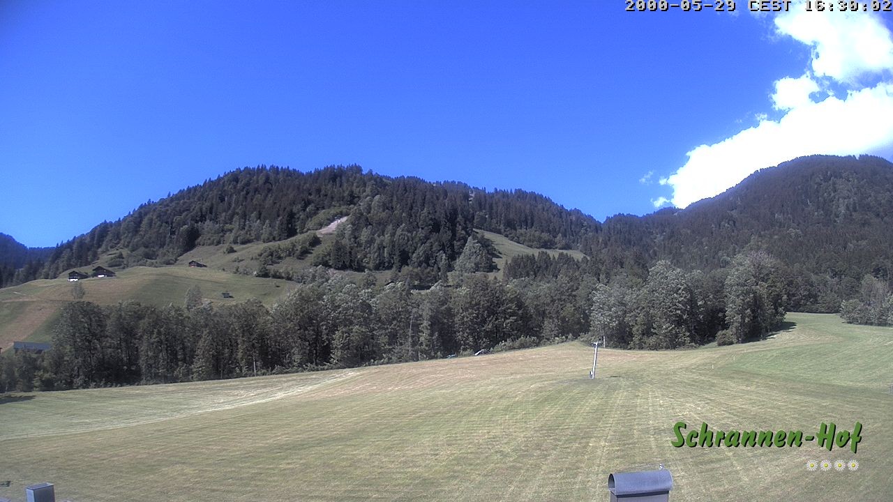 Archiv Foto Webcam Schoppernau: Schrannen-Hof