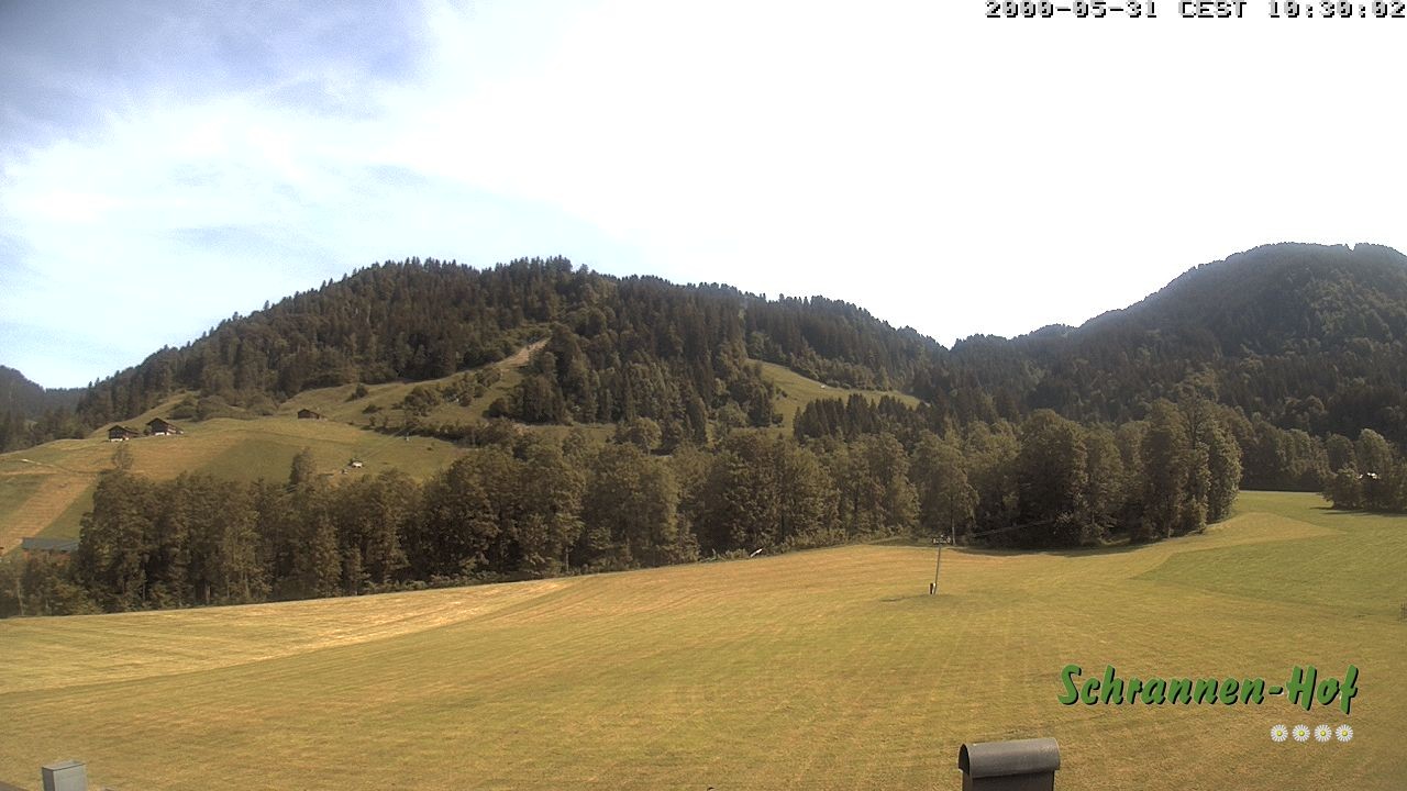 Archiv Foto Webcam Schoppernau: Schrannen-Hof