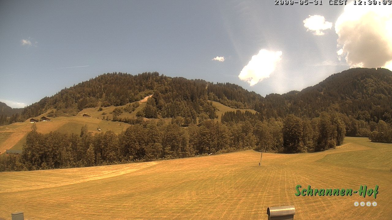 Archiv Foto Webcam Schoppernau: Schrannen-Hof