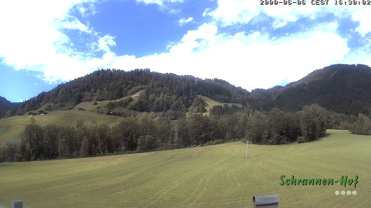 Archiv Foto Webcam Schoppernau: Schrannen-Hof