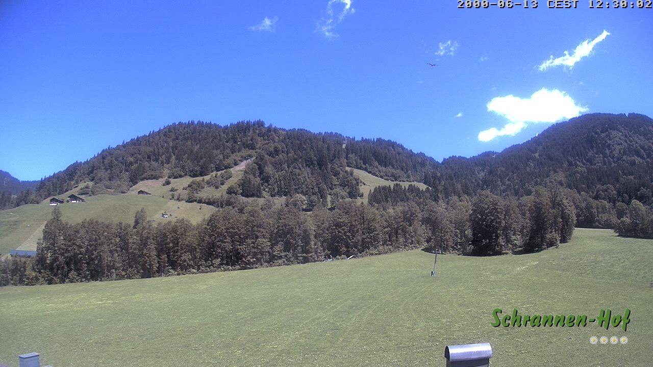 Archiv Foto Webcam Schoppernau: Schrannen-Hof