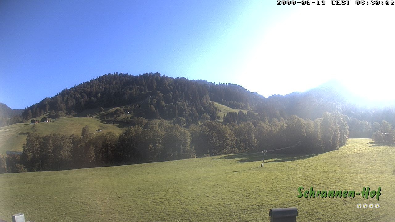 Archiv Foto Webcam Schoppernau: Schrannen-Hof