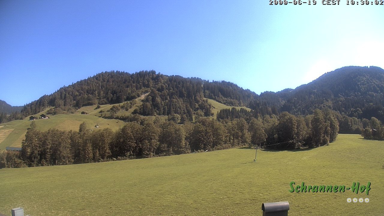 Archiv Foto Webcam Schoppernau: Schrannen-Hof