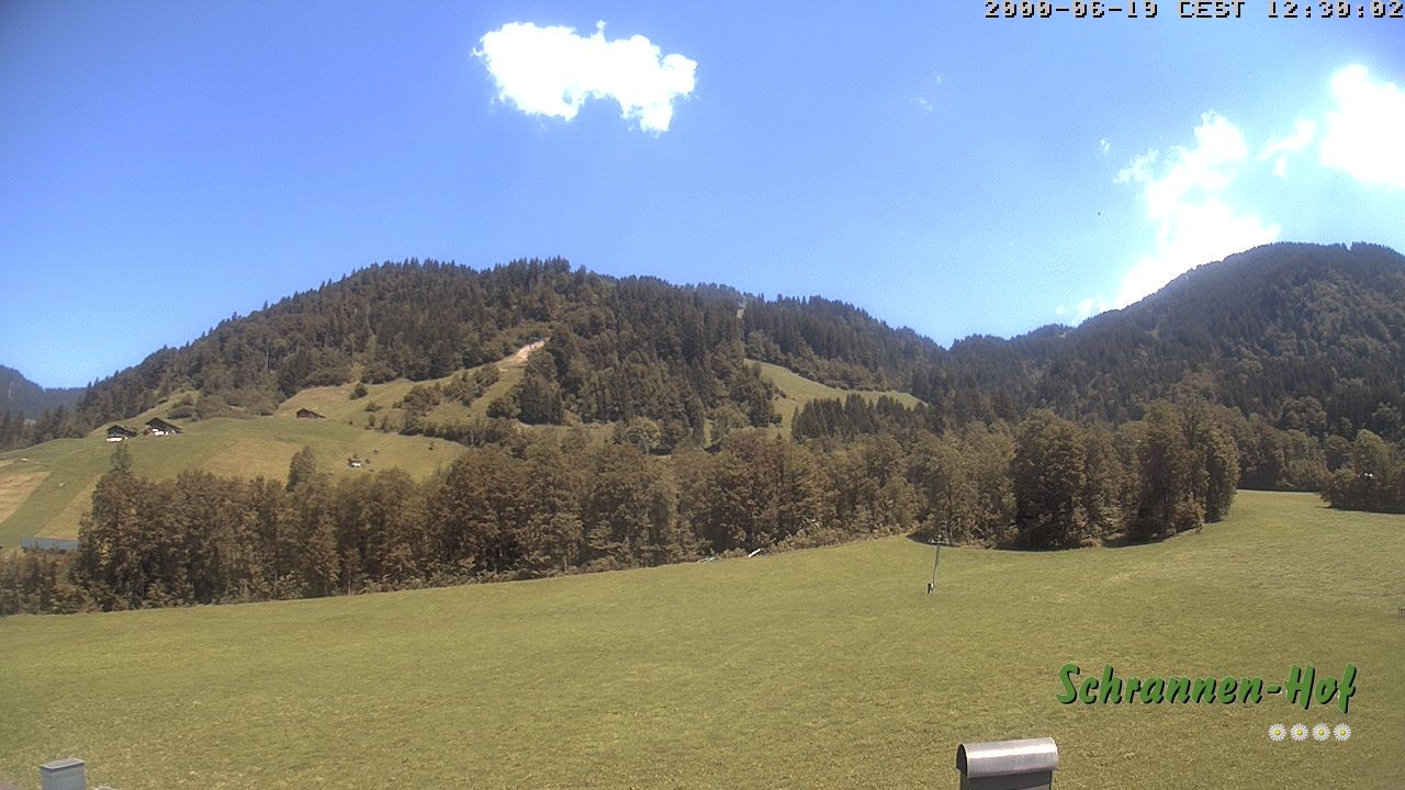Archiv Foto Webcam Schoppernau: Schrannen-Hof