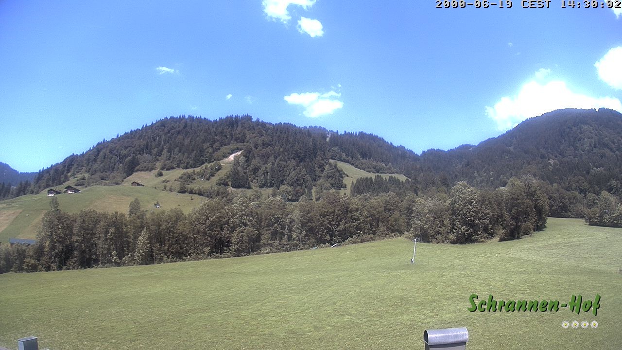 Archiv Foto Webcam Schoppernau: Schrannen-Hof