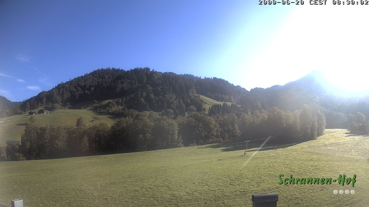 Archiv Foto Webcam Schoppernau: Schrannen-Hof