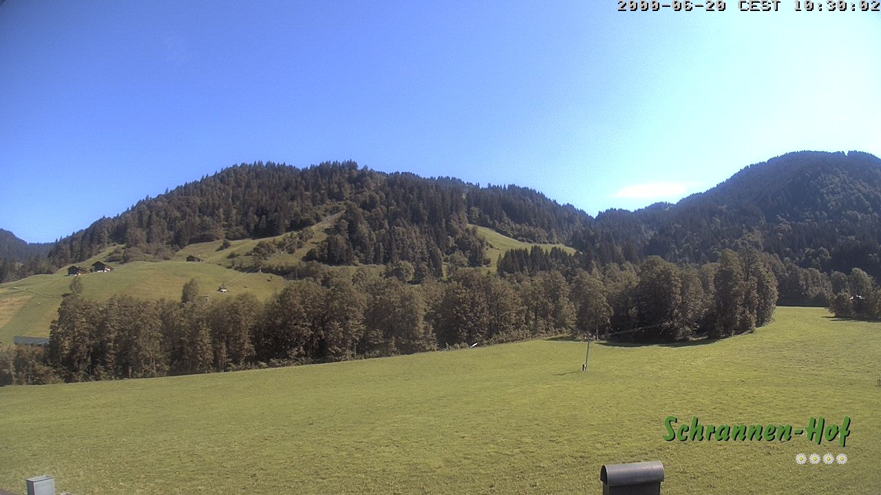 Archiv Foto Webcam Schoppernau: Schrannen-Hof