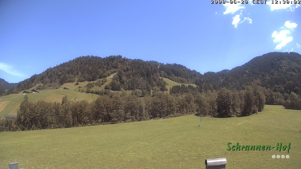 Archiv Foto Webcam Schoppernau: Schrannen-Hof