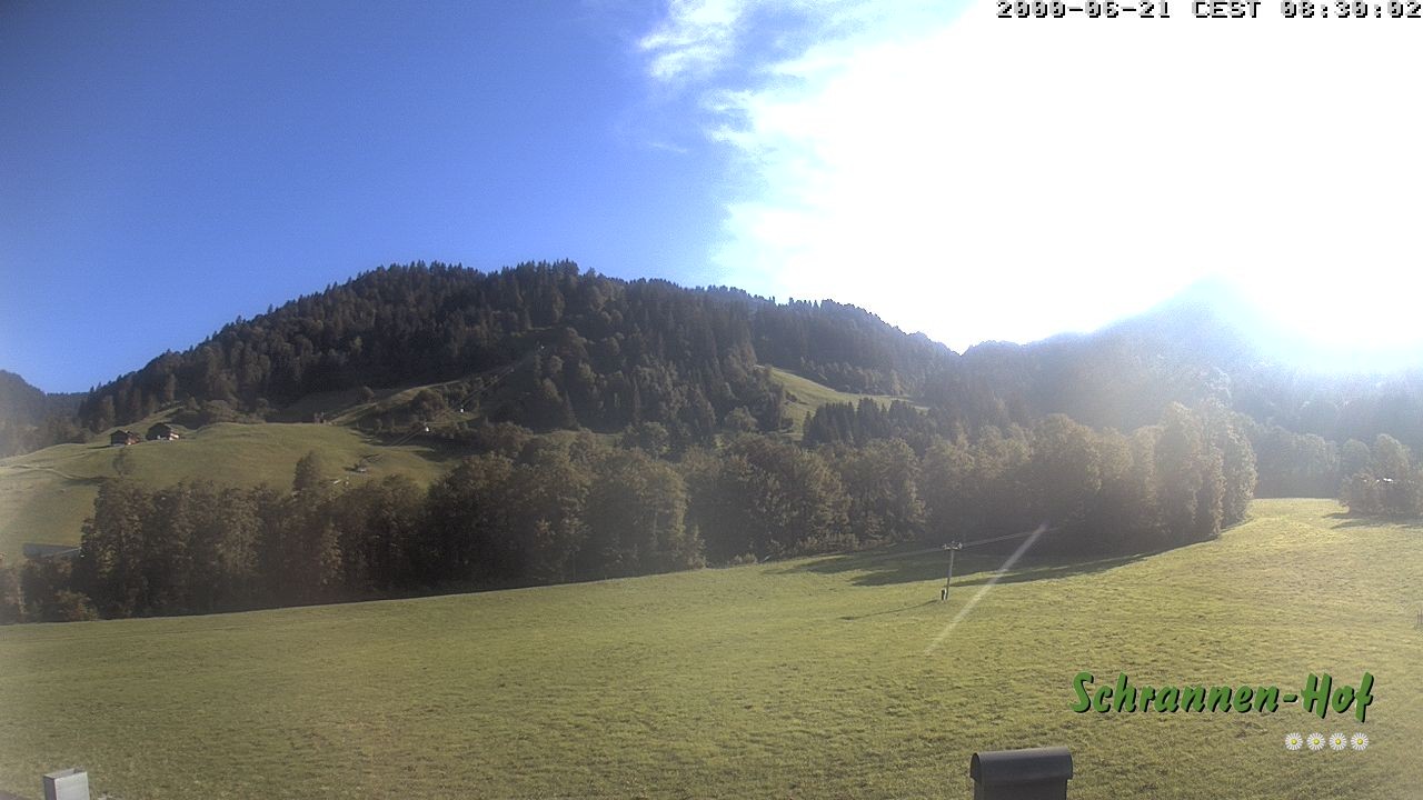Archiv Foto Webcam Schoppernau: Schrannen-Hof