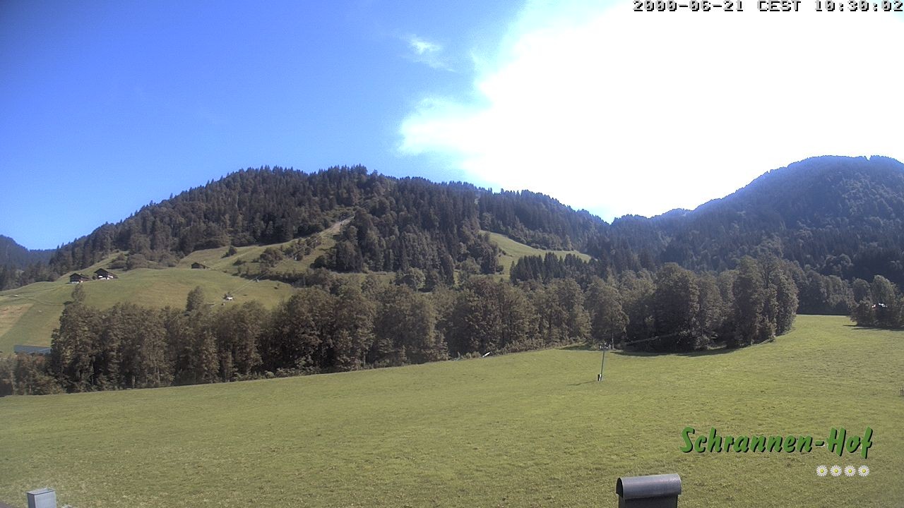 Archiv Foto Webcam Schoppernau: Schrannen-Hof