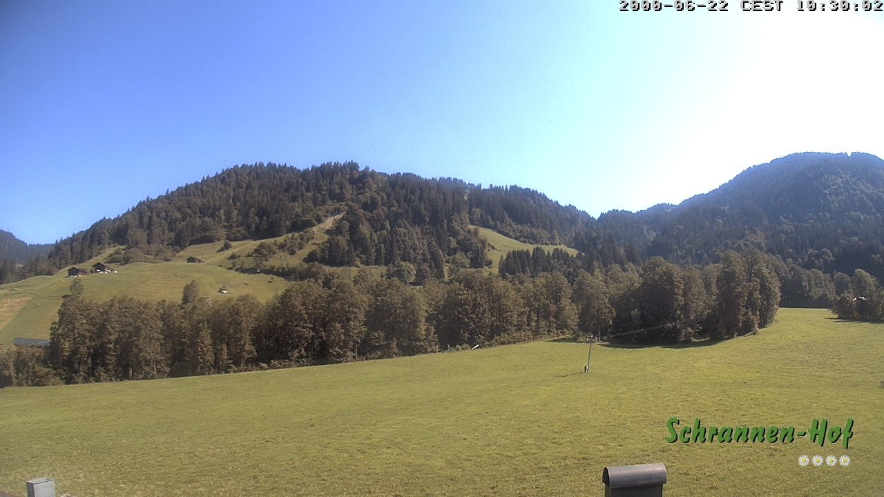 Archiv Foto Webcam Schoppernau: Schrannen-Hof