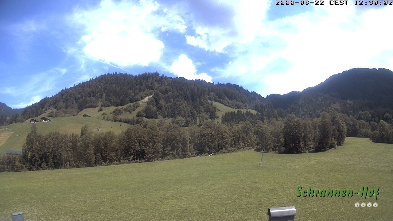 Archiv Foto Webcam Schoppernau: Schrannen-Hof