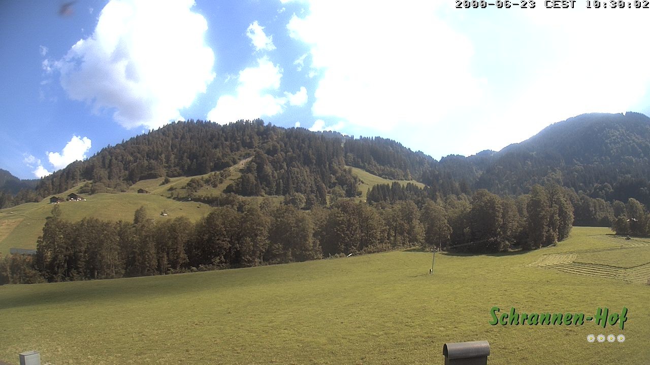 Archiv Foto Webcam Schoppernau: Schrannen-Hof