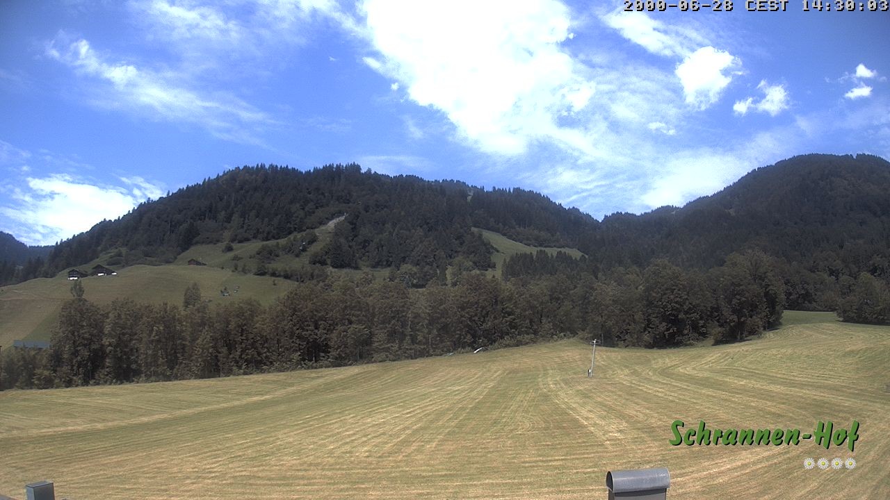 Archiv Foto Webcam Schoppernau: Schrannen-Hof