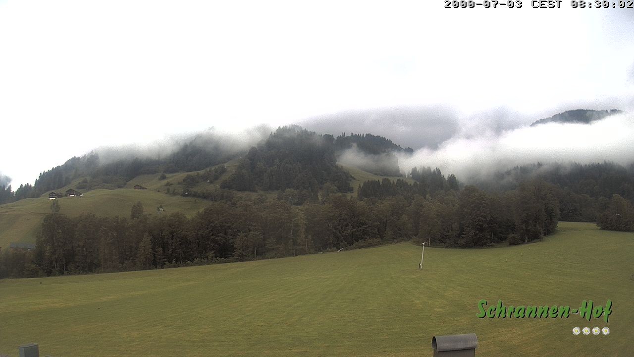 Archiv Foto Webcam Schoppernau: Schrannen-Hof
