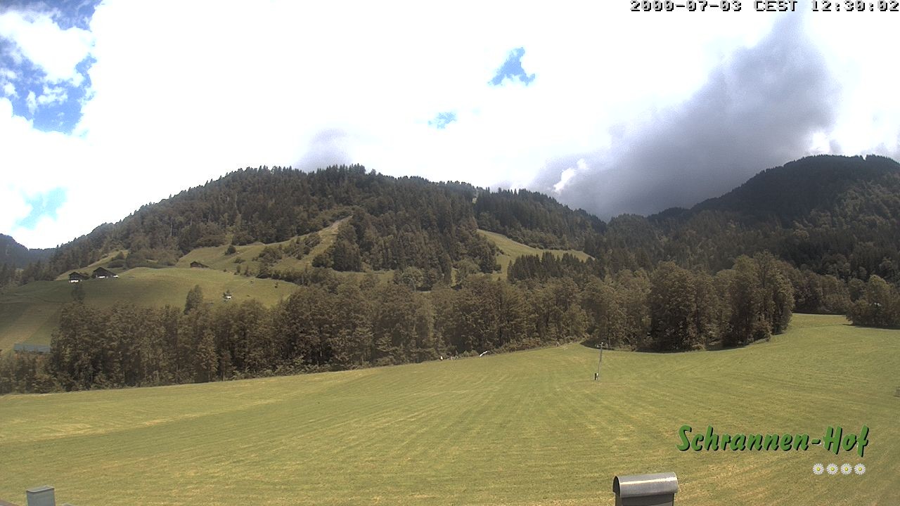 Archiv Foto Webcam Schoppernau: Schrannen-Hof