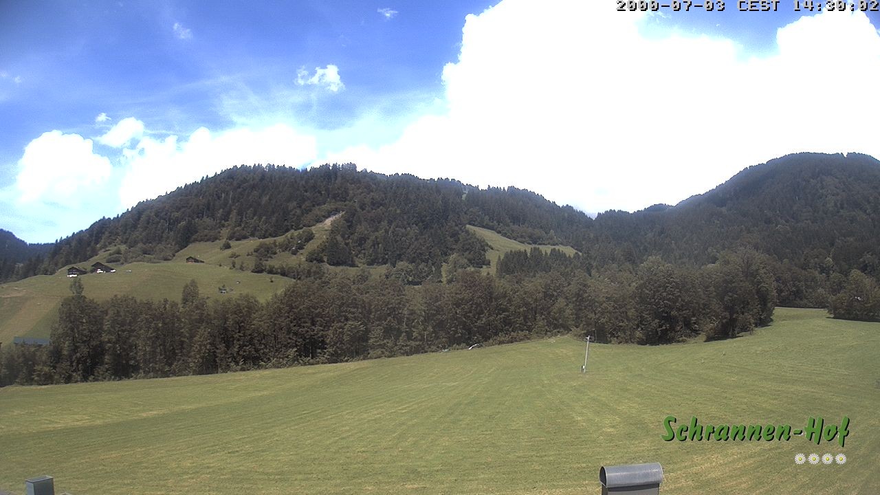 Archiv Foto Webcam Schoppernau: Schrannen-Hof