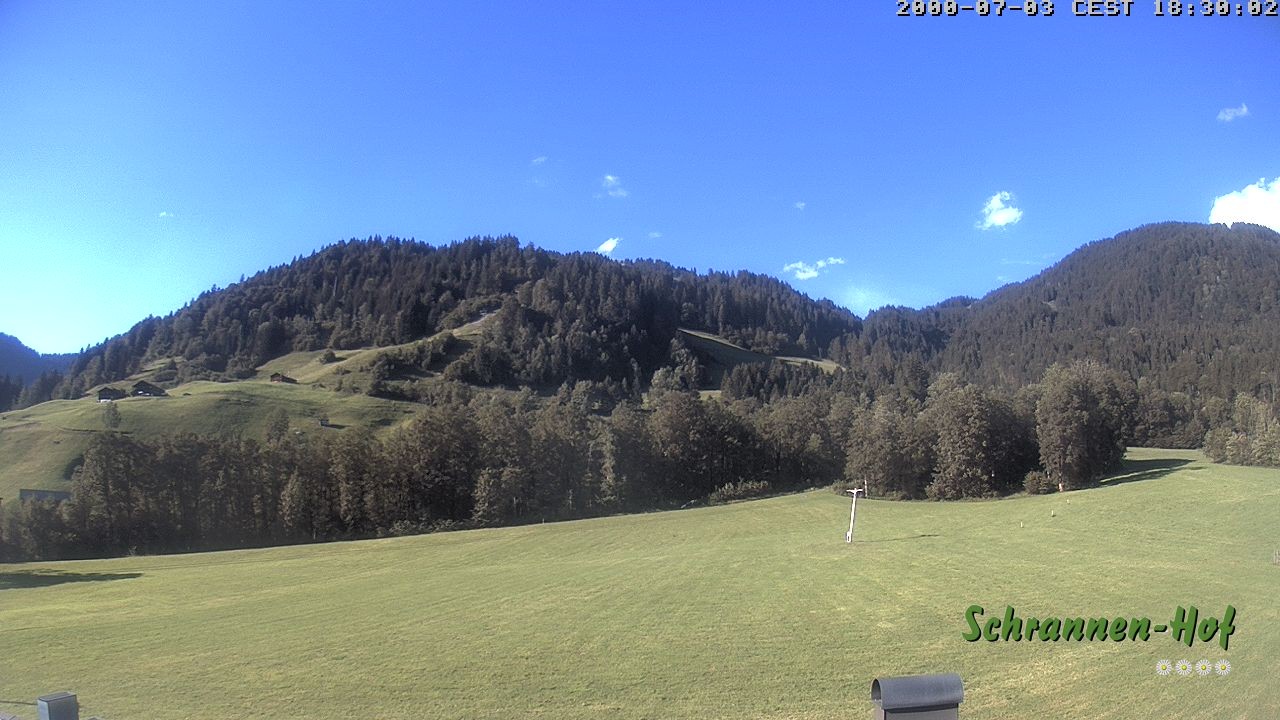 Archiv Foto Webcam Schoppernau: Schrannen-Hof