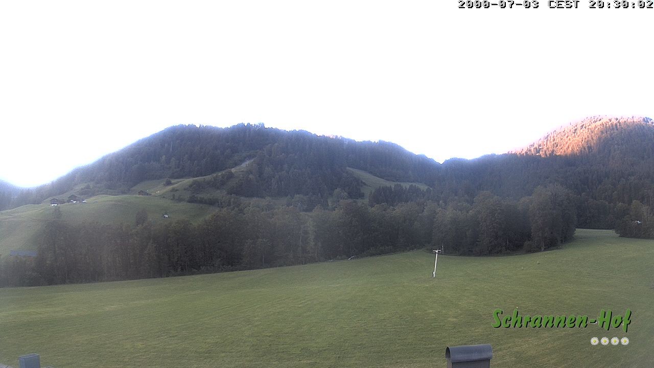 Archiv Foto Webcam Schoppernau: Schrannen-Hof
