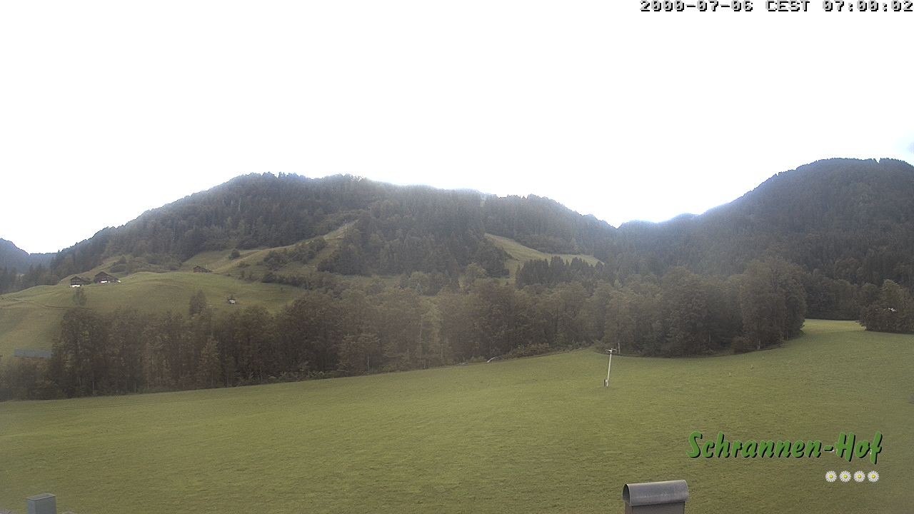 Archived image Webcam Mt. Diedamskopf - Schrannen-Hof