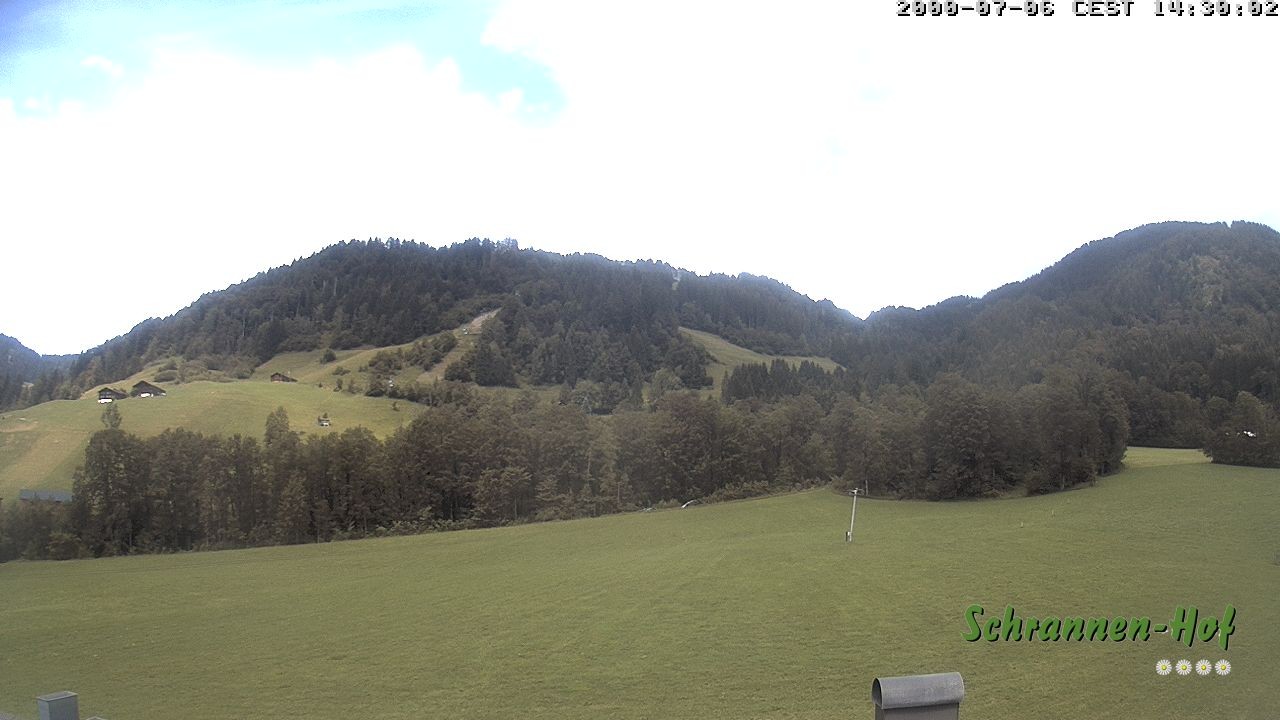 Archived image Webcam Mt. Diedamskopf - Schrannen-Hof