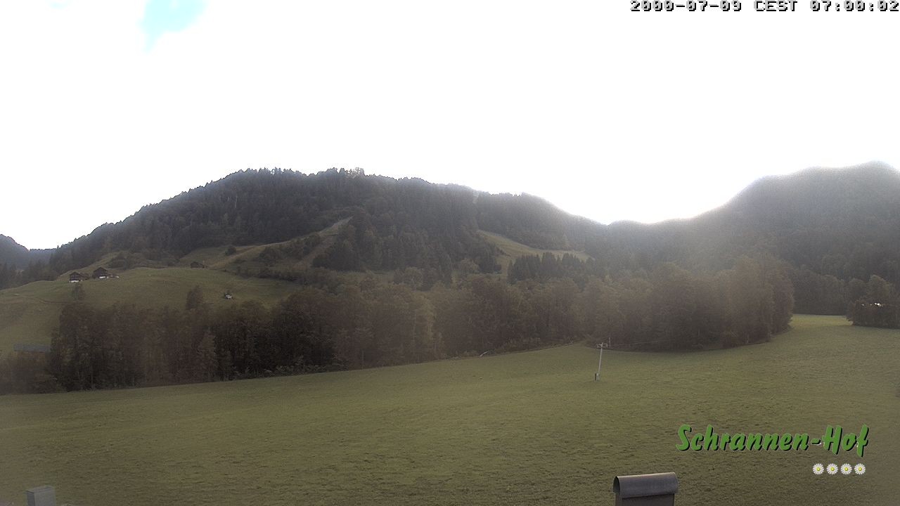 Archived image Webcam Mt. Diedamskopf - Schrannen-Hof