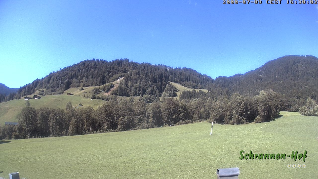 Archiv Foto Webcam Schoppernau: Schrannen-Hof