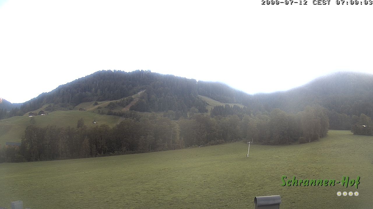 Archived image Webcam Mt. Diedamskopf - Schrannen-Hof