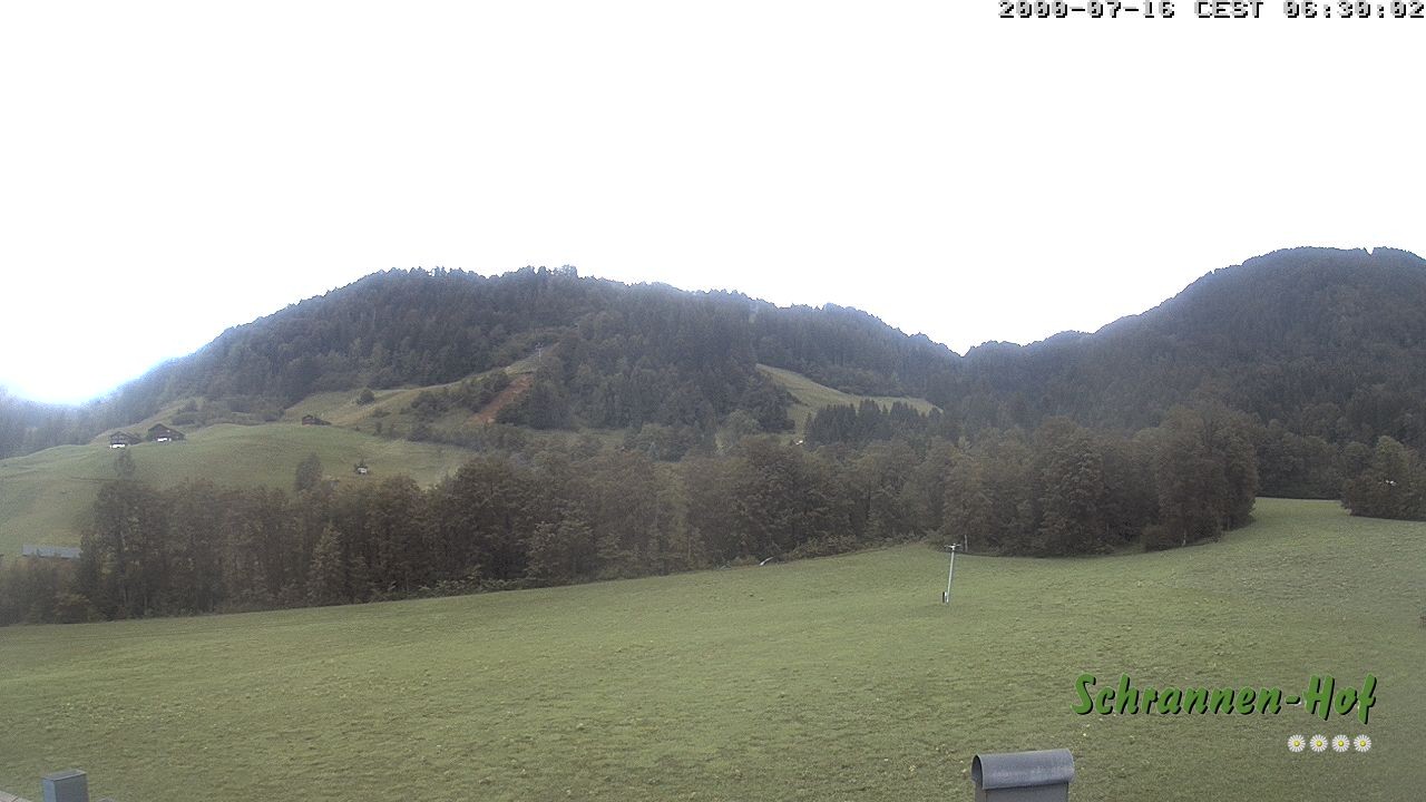 Archived image Webcam Mt. Diedamskopf - Schrannen-Hof