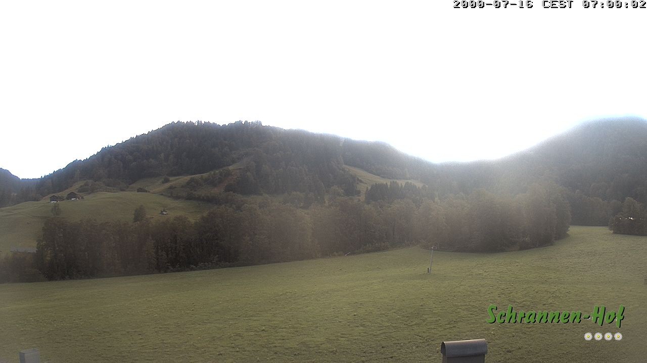 Archived image Webcam Mt. Diedamskopf - Schrannen-Hof