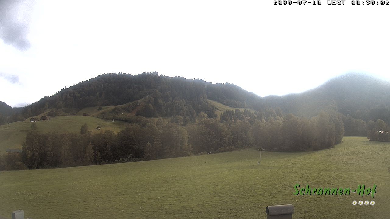 Archived image Webcam Mt. Diedamskopf - Schrannen-Hof