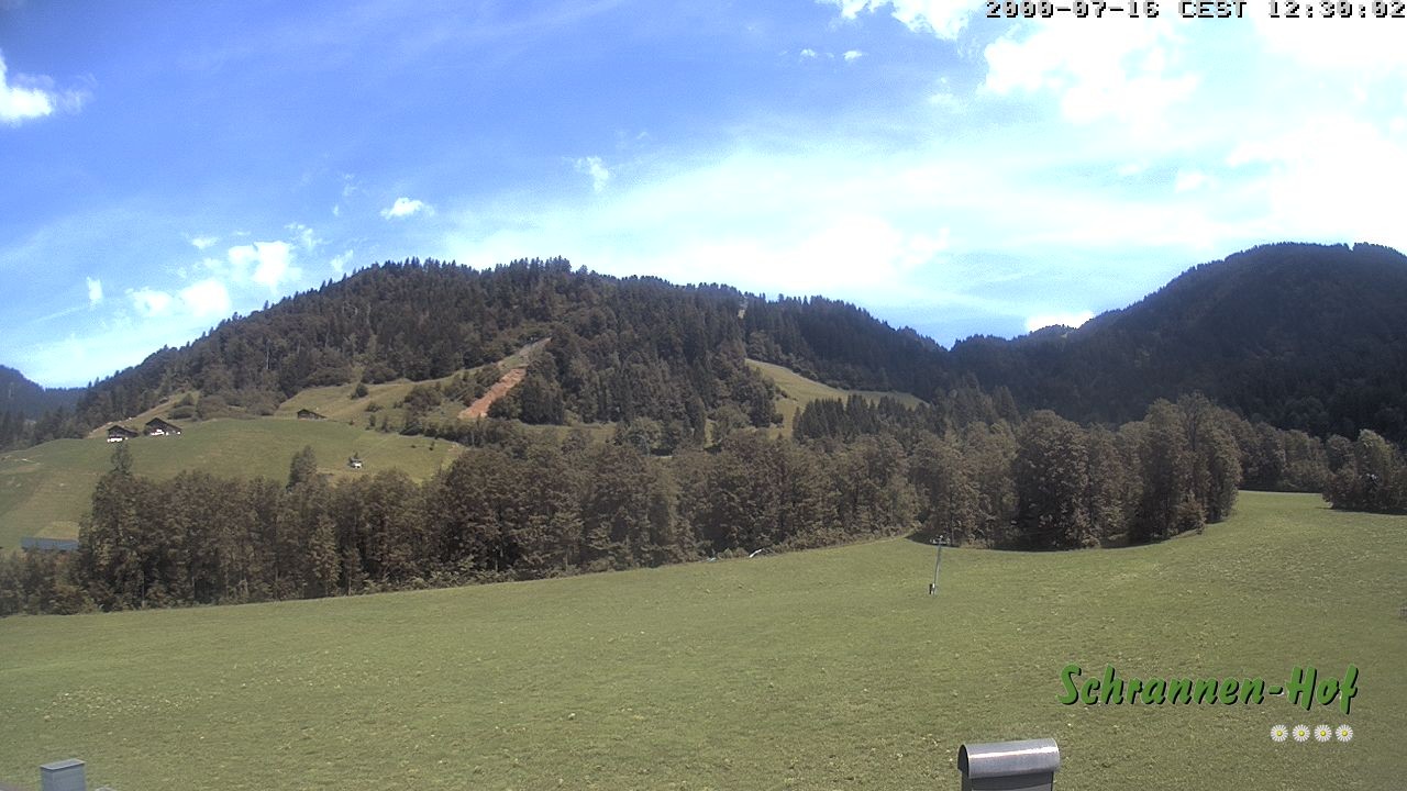 Archiv Foto Webcam Schoppernau: Schrannen-Hof