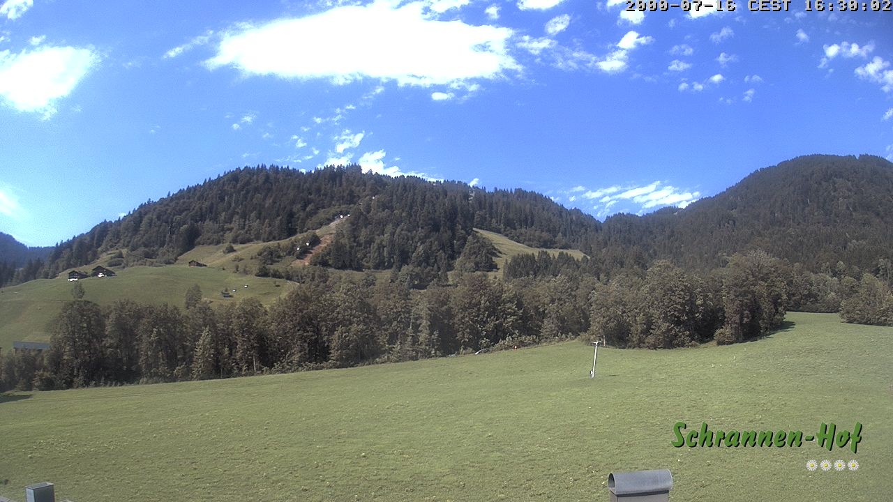 Archiv Foto Webcam Schoppernau: Schrannen-Hof