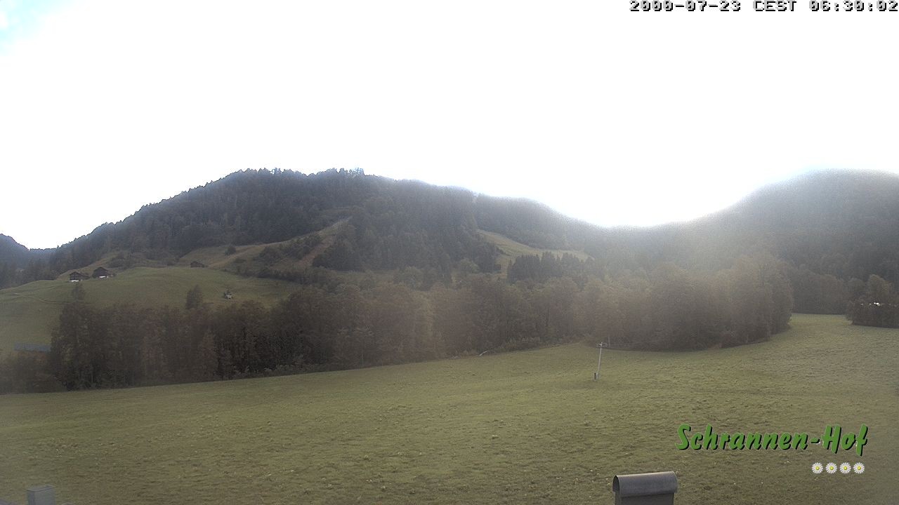 Archived image Webcam Mt. Diedamskopf - Schrannen-Hof