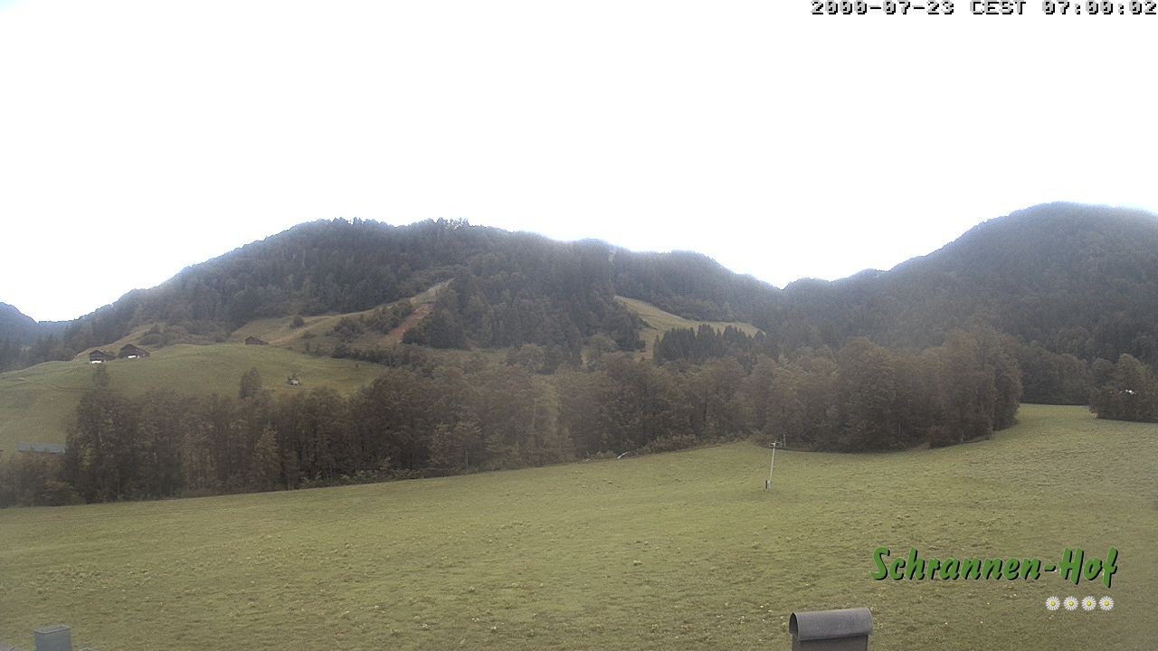Archived image Webcam Mt. Diedamskopf - Schrannen-Hof