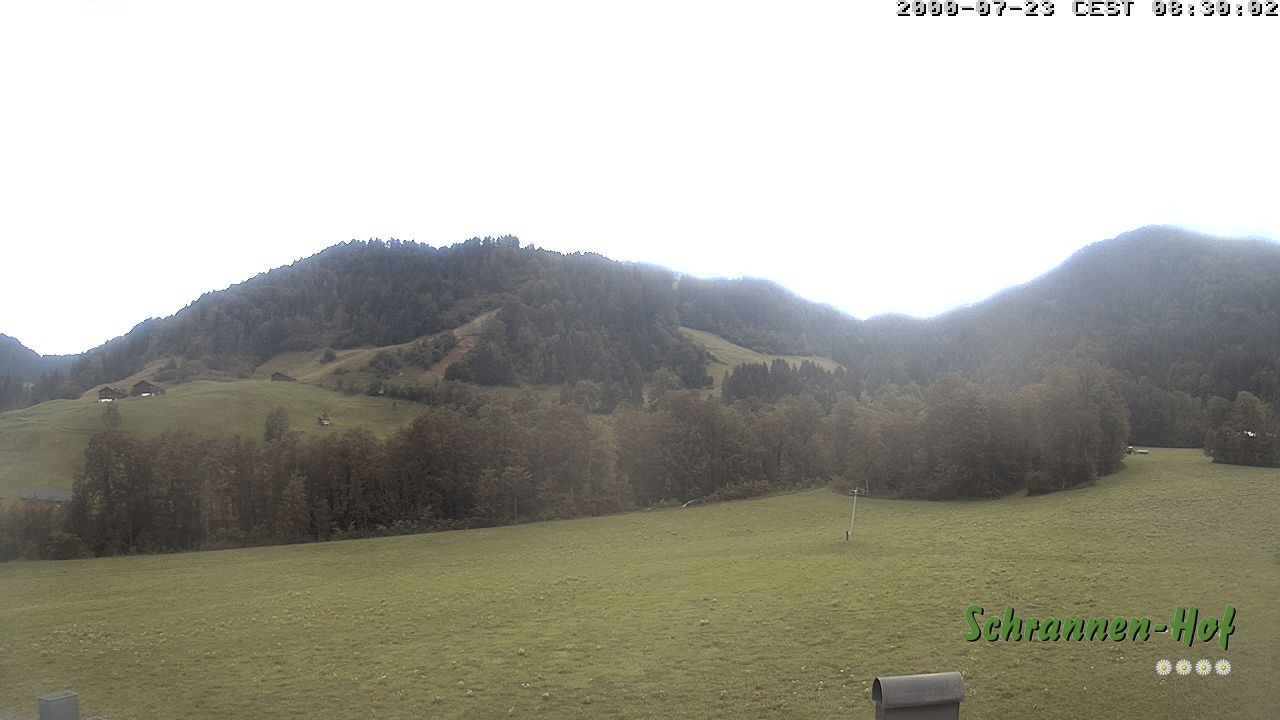 Archived image Webcam Mt. Diedamskopf - Schrannen-Hof
