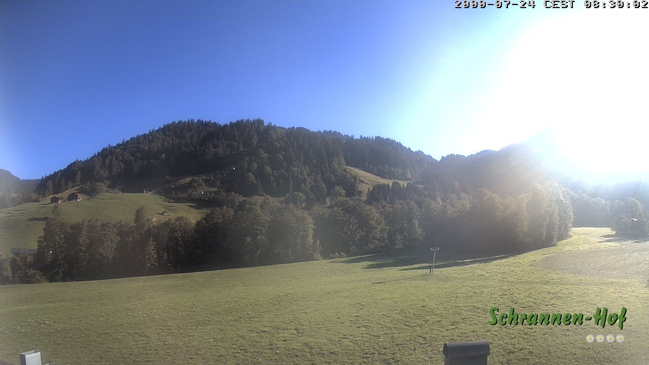 Archiv Foto Webcam Schoppernau: Schrannen-Hof