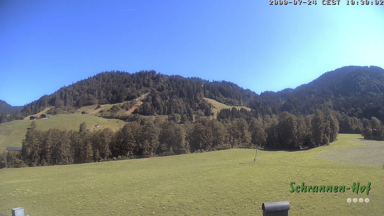 Archiv Foto Webcam Schoppernau: Schrannen-Hof