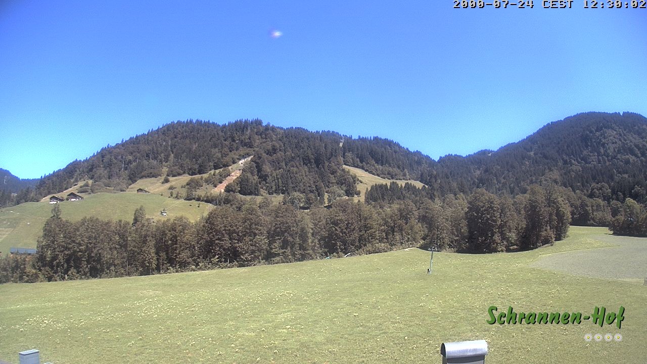 Archiv Foto Webcam Schoppernau: Schrannen-Hof