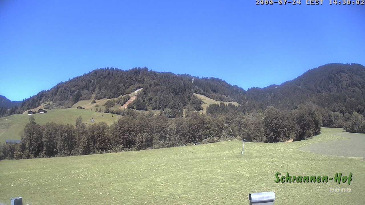 Archiv Foto Webcam Schoppernau: Schrannen-Hof